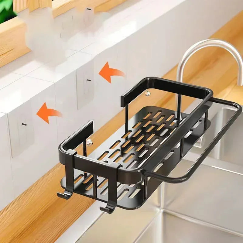 Aluminum Alloy Bathroom Shelf No Drill Storage Solution - Smarsty