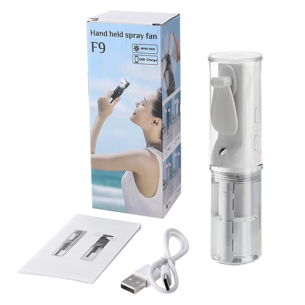Portable Mini Handheld Humidifier Fan with Mist - Smarsty