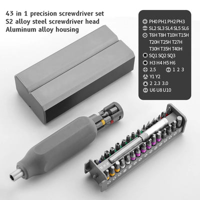 Precision Screwdriver Set 8 32 43 46 in 1 Torx Hex Phillips Magnetic Screwdriver Bit Phone Watch Laptop Mini Repair Tool Set - Smarsty