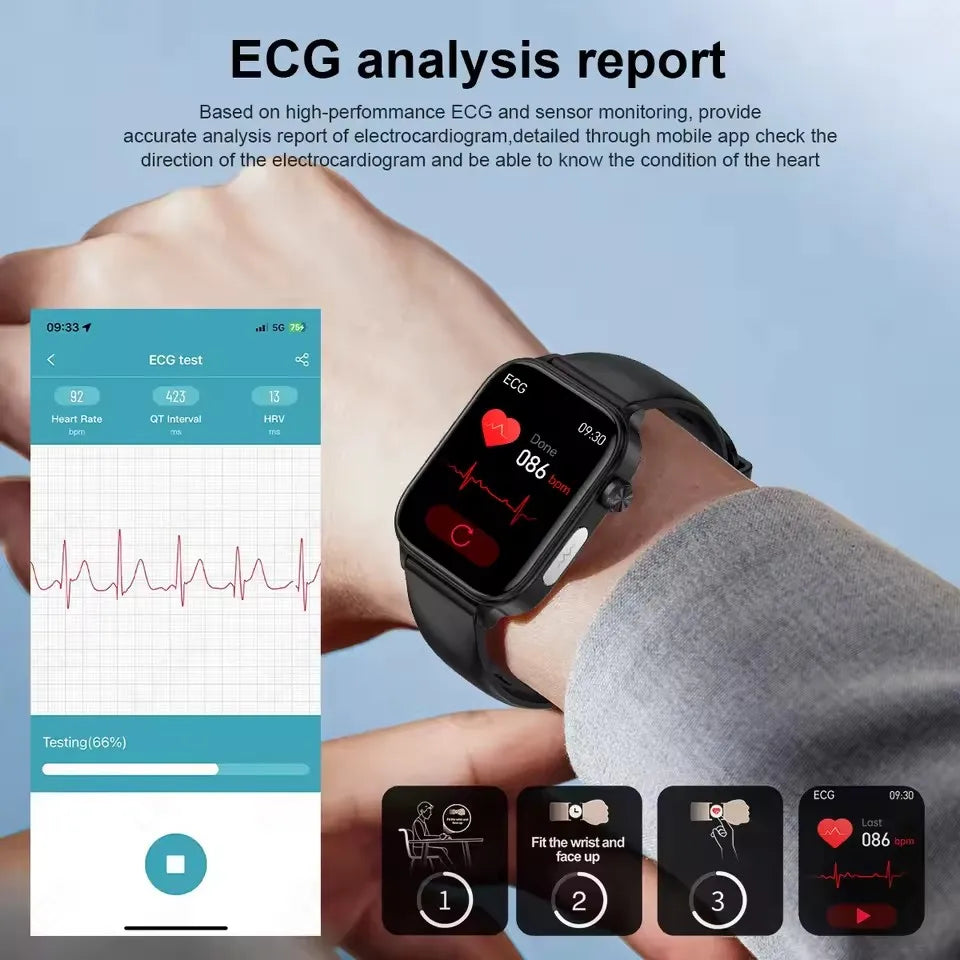 2025 Smart Watch with ECG PPG HRV Health Monitoring - Smarsty