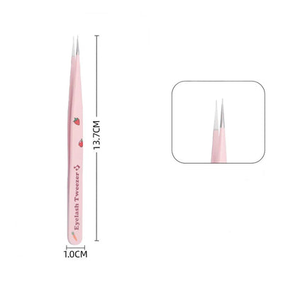 Stainless Steel Eyelash Tweezers for Easy 3D Lash Application - Smarsty