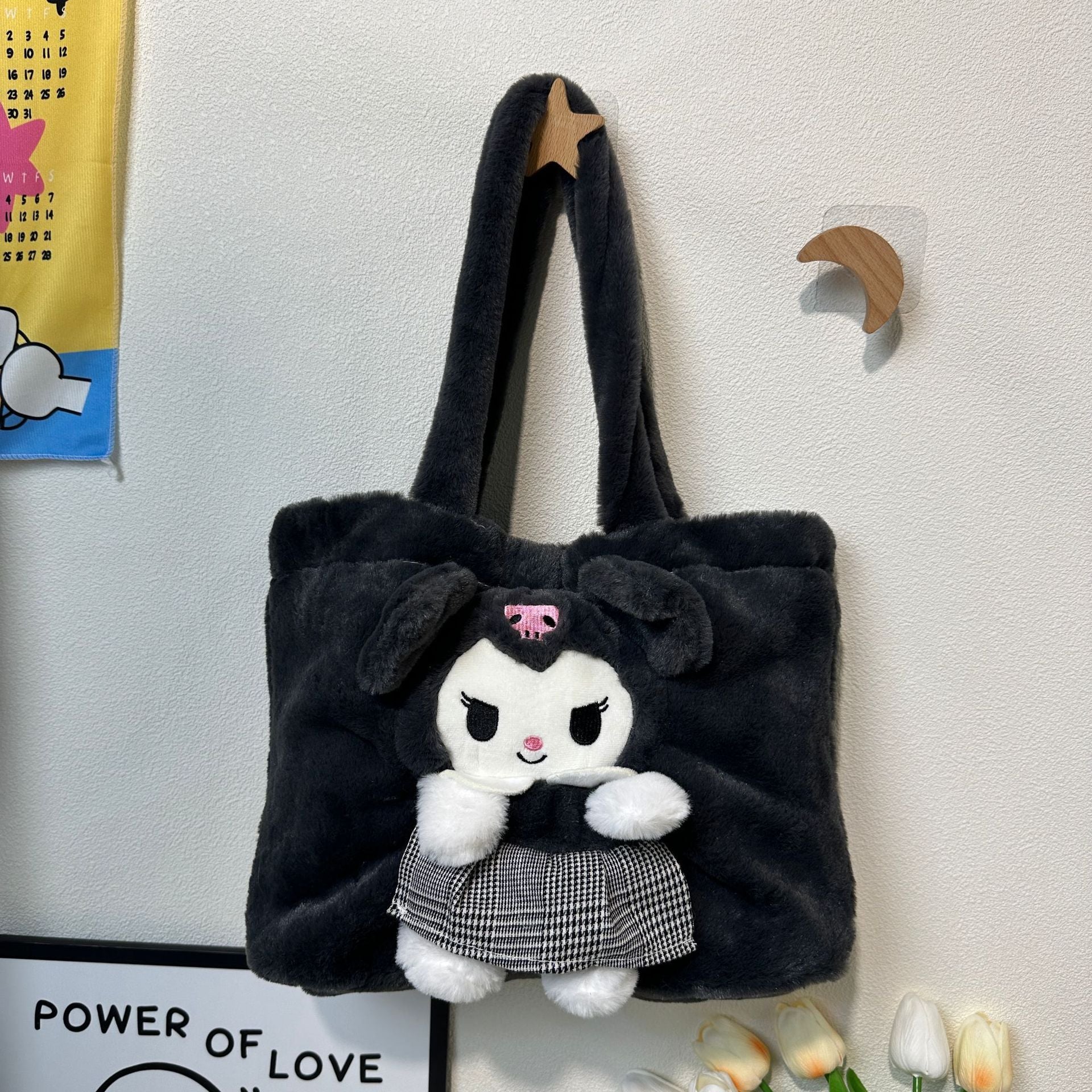 Disney Stitch Plush Shoulder Bag Cute Strawberry Bear - Smarsty