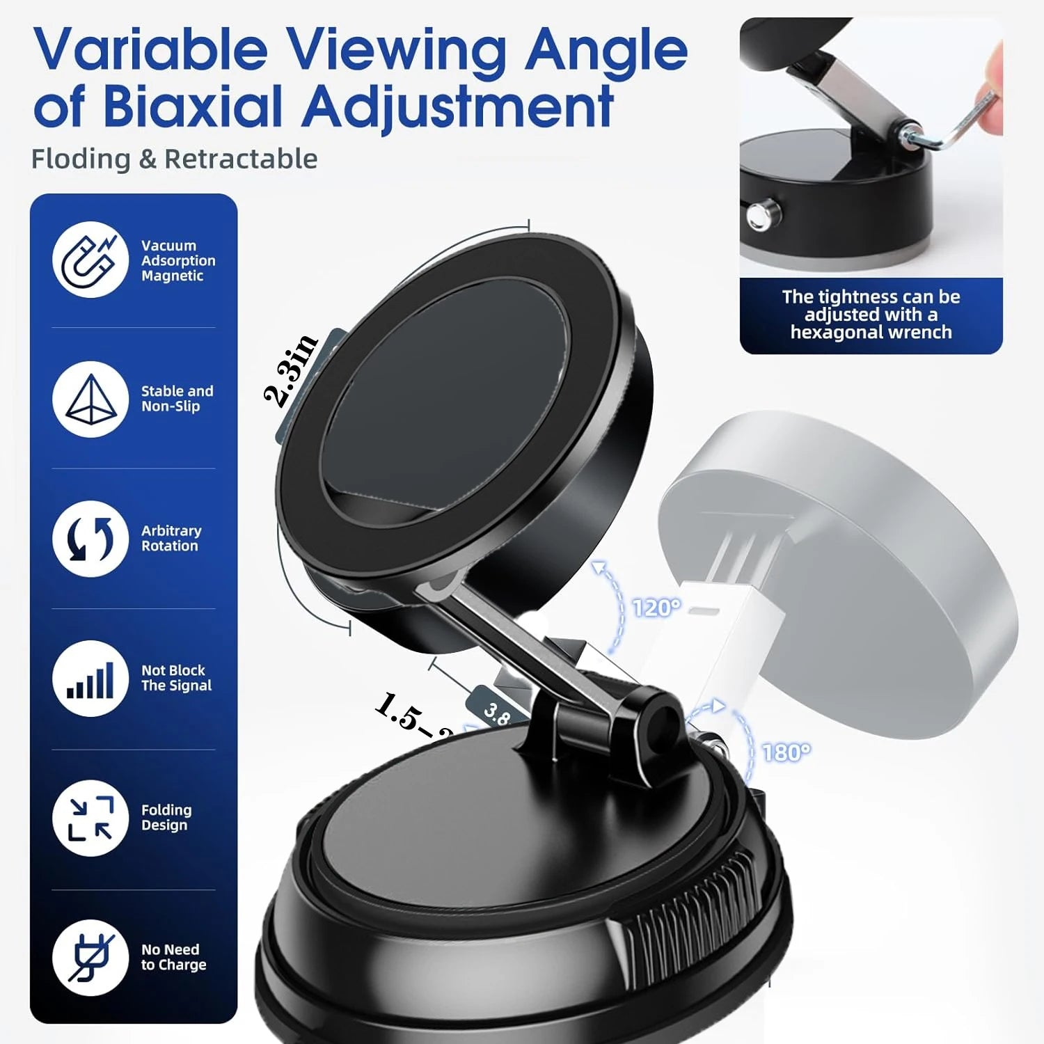 Upgraded Magnetic Car Phone Holder With 360 Rotation - Smarsty