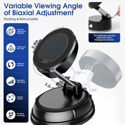 Upgraded Magnetic Car Phone Holder With 360 Rotation - Smarsty