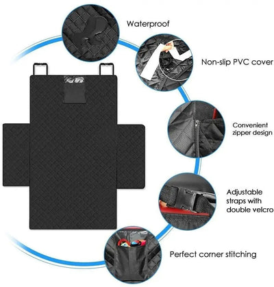 Wear-Resistant Waterproof Dog Car Seat Cover - Smarsty