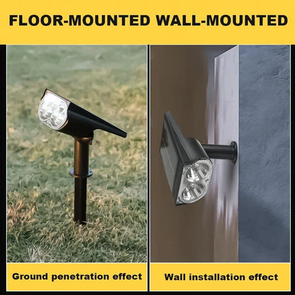 Adjustable LED Solar Spotlights for Outdoor Garden Lighting - Smarsty