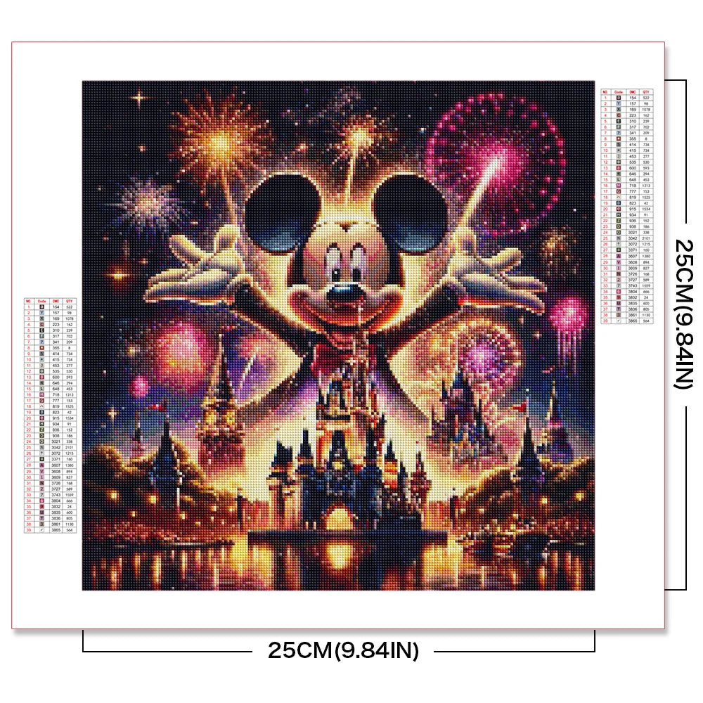 Disney Mickey Mouse Diamond Painting Craft Kit Unique Gift - Smarsty