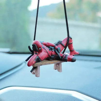 Deadpool Car Pendant Rearview Mirror Charm Interior Decor - Smarsty