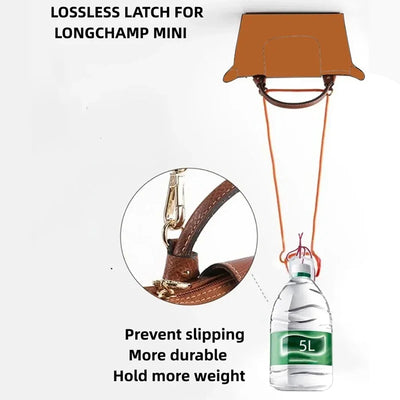 1 Set Bag Strap For Longchamp Mini Punch-free Genuine Leather Shoulder Strap Set Transformation Crossbody Strap Bag Accessories - Smarsty