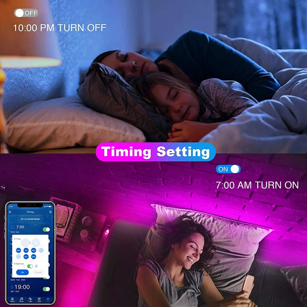 Smart LED Strip Lights with Bluetooth Control for Home Decor - Smarsty