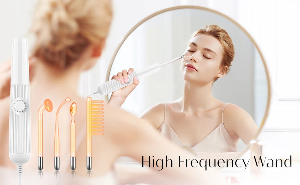 Darsonval High Frequency Wand for Acne and Wrinkle Treatment - Smarsty