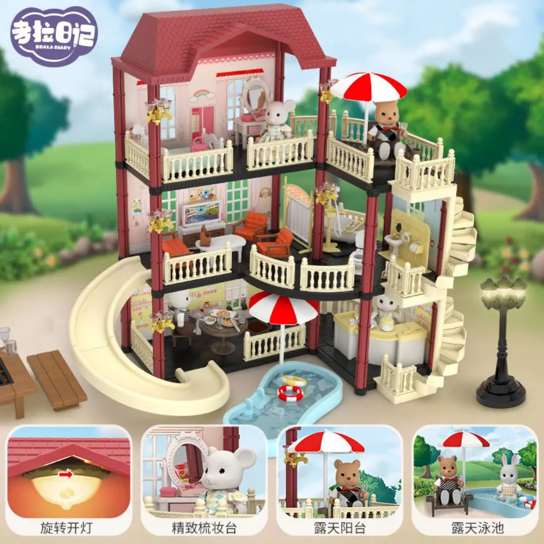 Original Toys Miniature Items Furniture Family Toys Dollhouse LivingRoom Bathroom Kitchen Set Pretend Creative Ideas Kids Toys by Smarsty