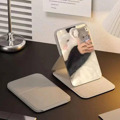 Cute Portable Makeup Mirror With Slim Foldable Design - Smarsty