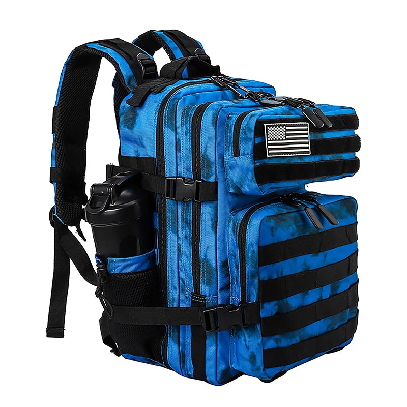 LHI 45L/35L/25L Tactical Backpack for Men and Women Waterproof Athlete Gym Outdoor Bag Travel Hiking Rucksack with Bottle Holder - Smarsty
