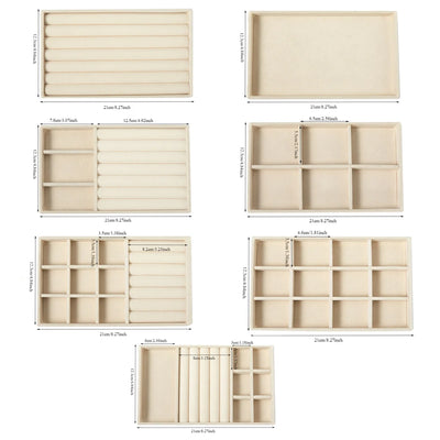 Velvet Jewelry Display Tray for Organized Storage - Smarsty