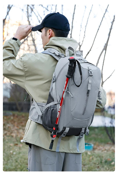 40L Hiking Camping Backpack Travel Rucksack with Rain Cover Outdoor Climbing Knapsack Large Luggage Weekend Sport Schoolbag Men