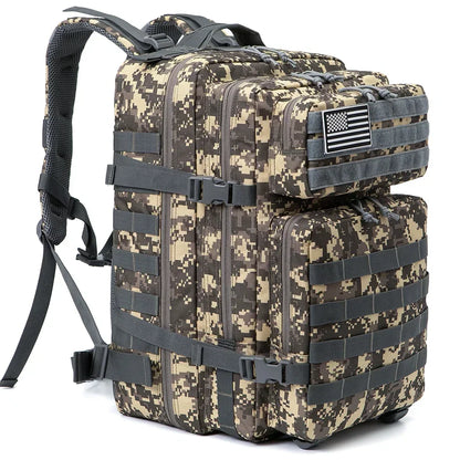45L Tactical Backpack Large Capacity Outdoor Rucksack 3 Day Fitness Hiking Bag Hiking Camping Gear Backpacks - Smarsty