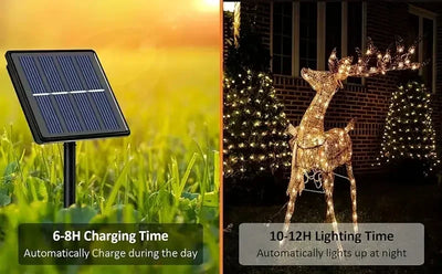 Fairy Lights Solar Garden Lights String Lights with 8 Modes Waterproof Wire Lights for Patio Yard Trees Christmas Party - Smarsty