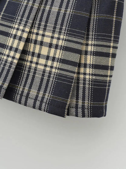 Summer Mini skirts for woman vintage korean fashion plaid skirts for women y2k skirts pleated red plaid skirts preppy style - Smarsty