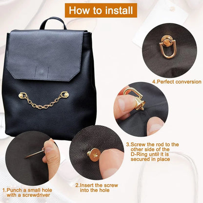 Flat Purse Chain Strap Crossbody Bag Replacement Strap with Metal Buckles for Wallet Purse Bags Replacement Strap