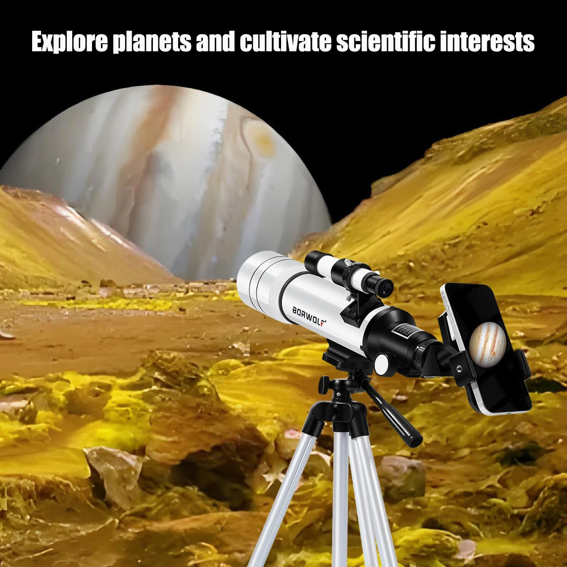 BORWOLF 70400 Professional High-definition Astronomical Telescope 333X To See The Moon and Stars Bird Watching Monocular - Smarsty