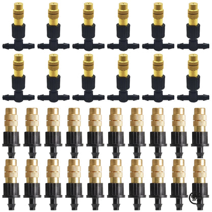 10 Pieces Brass Atomizer Garden Misting Cooling System - Smarsty