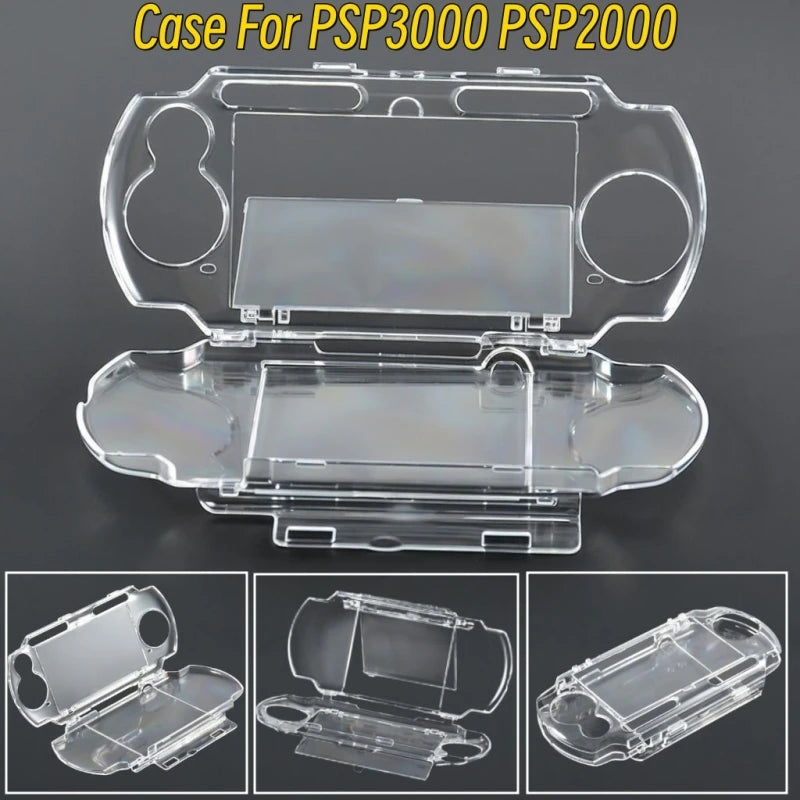 Transparent Hard Case for PSP 2000 3000 with Full Coverage Protection - Smarsty