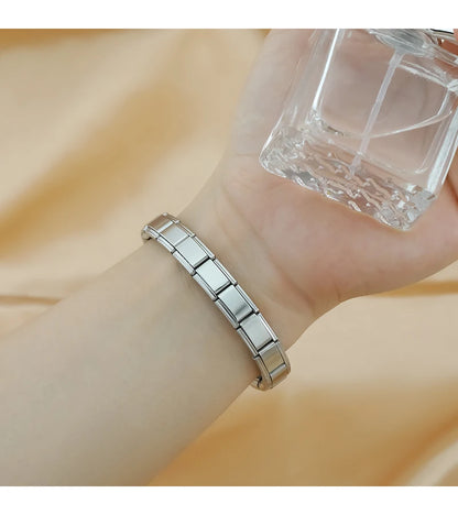 Hapiship Women's DIY Stainless Steel Charm Bracelet - Smarsty