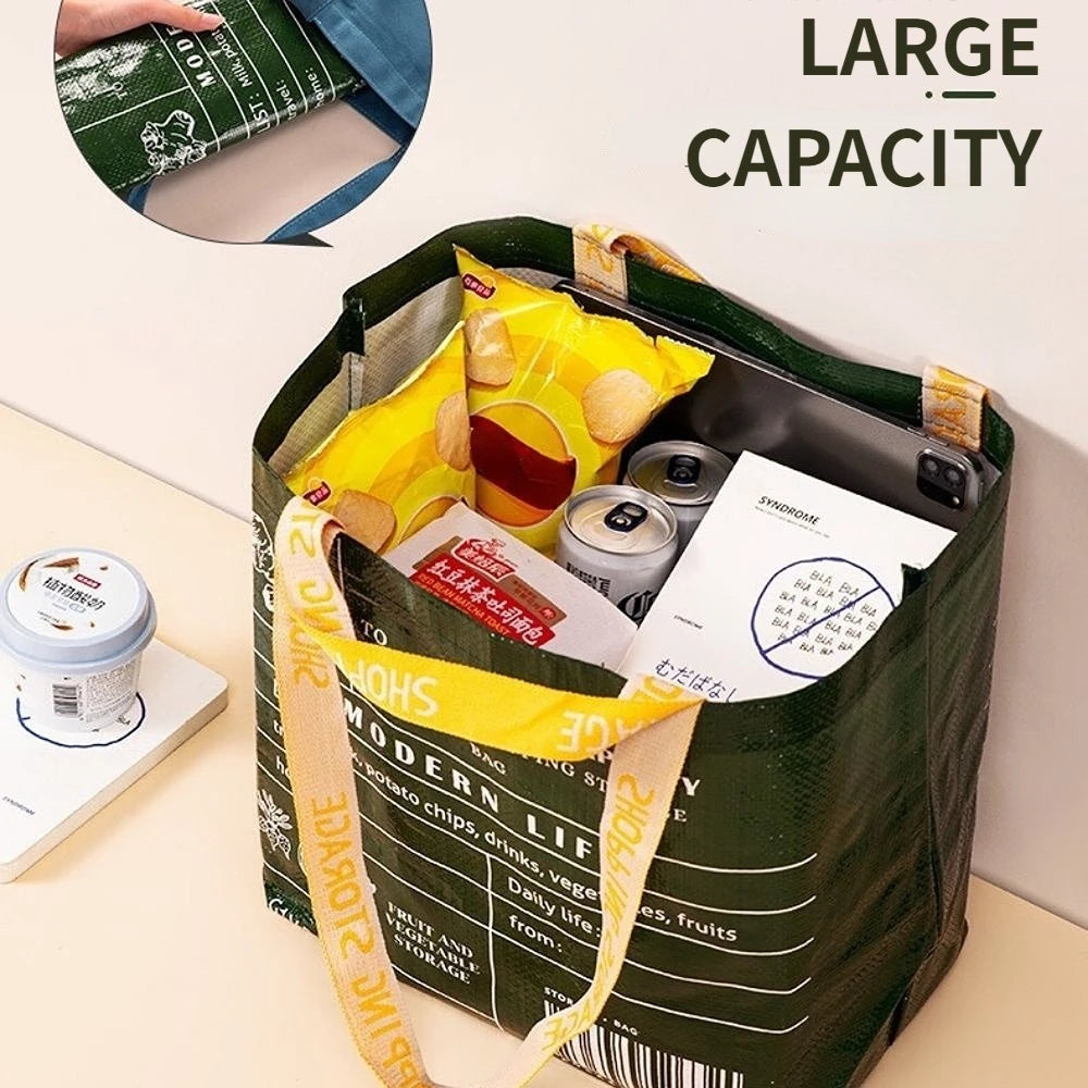 Waterproof Large Capacity Grocery Shopping Bag One Shoulder - Smarsty