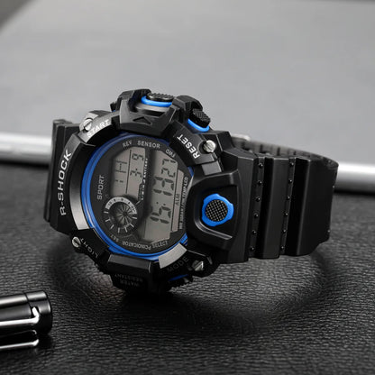 Men's Waterproof Sports Watch with Luminous Display and Alarm - Smarsty