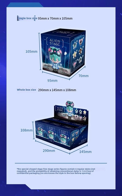 6PCS Blind Box Alien Stage Free Stage Series TILL Two-dimensional Animation Peripherals Collection Model Doll Surprise Gifts Toy by Smarsty