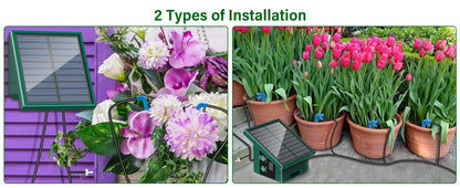 Solar Powered Automatic Drip Irrigation System for Gardens - Smarsty