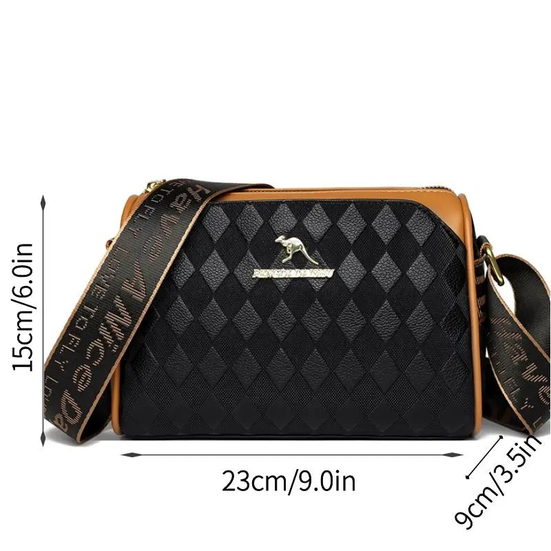 Women Shoulder Bag Crossbody Purse Slim Small Square Satchel - Smarsty