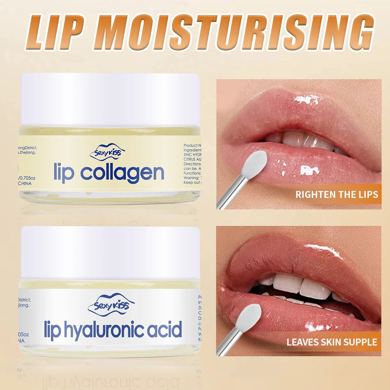 Hyaluronic Acid Collagen Lip Mask for Deep Hydration - Smarsty