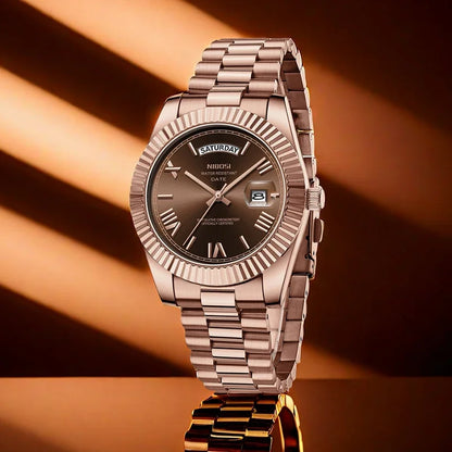 NIBOSI Luxury Stainless Steel Quartz Watch for Men - Smarsty