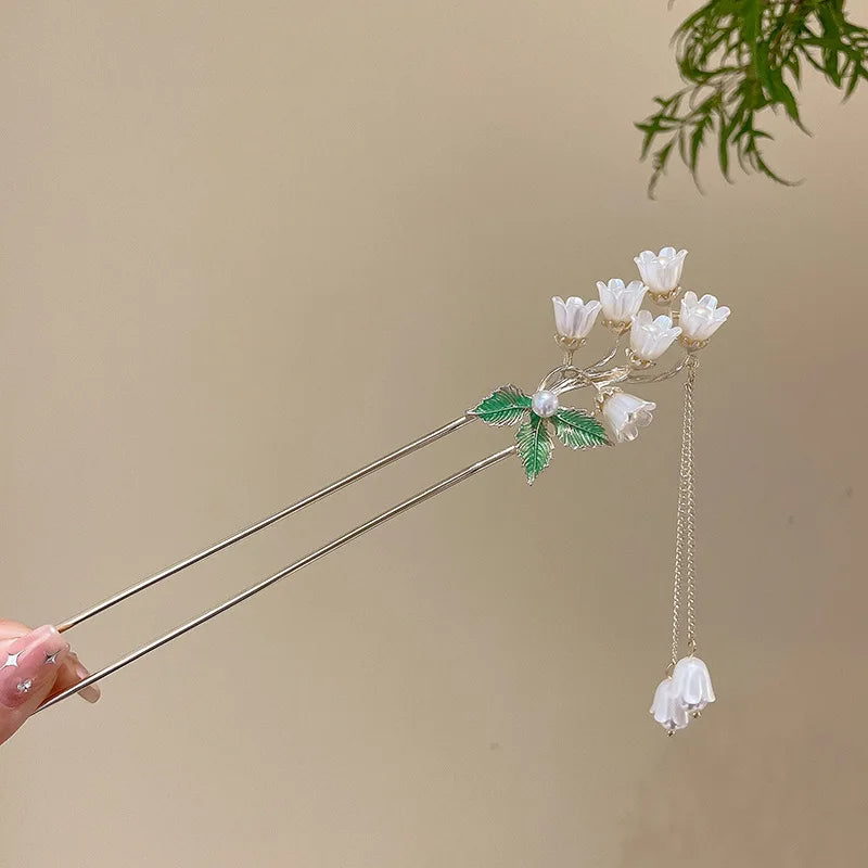 Elegant Flower Tassel Hair Clip for Women - Smarsty