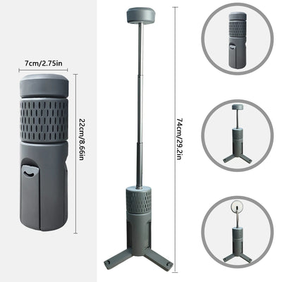 Upgraded Camping LED Telescopic Flashlight with Tripod Rechargeable Emergency Lamp Outdoor Portable orch Light Table Lamp Tent by Smarsty