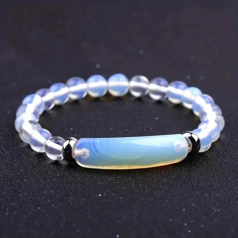 Handmade Turquoise Malachite Healing Stone Bracelet - Smarsty