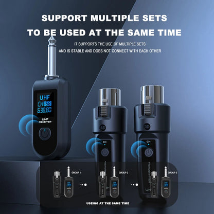 BOMGE Wireless Microphone Adapter System for Dynamic Sound - Smarsty