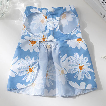 Cute Summer Dog Dress for Small Dogs with Bowknot - Smarsty