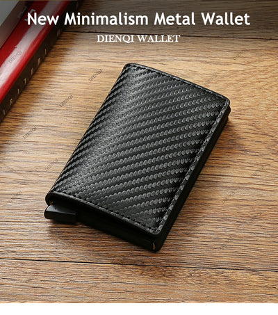 Anti Thief Rfid Credit Card Holder Smart Minimalist Wallet Men Women Slim Bank Cardholder Case Money Bag Cash Creditcard Purse - Smarsty