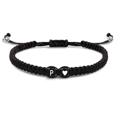 Handmade Adjustable Heart Initial Bracelets for Friendship - Smarsty