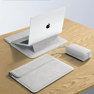 PU Laptop Sleeve 13 To 15 Inch No Zipper CaseGuard - Smarsty