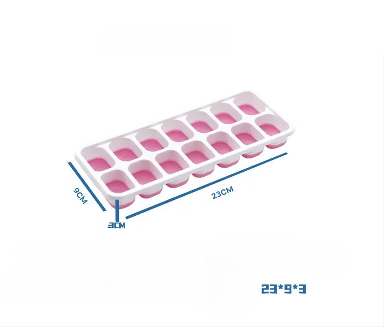 14 Grid Ice Cube Tray Silicone Mold Square Ice Cube Tray Mold Ice Cube Maker Non-toxic Durable Bar Pub Wine Ice Blocks Maker - Smarsty