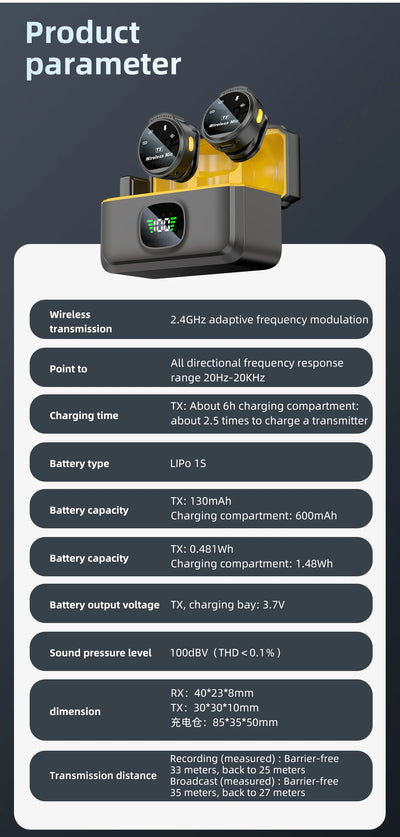 Xiaomi Wireless Lavalier Microphone for Mobile Live Recording - Smarsty