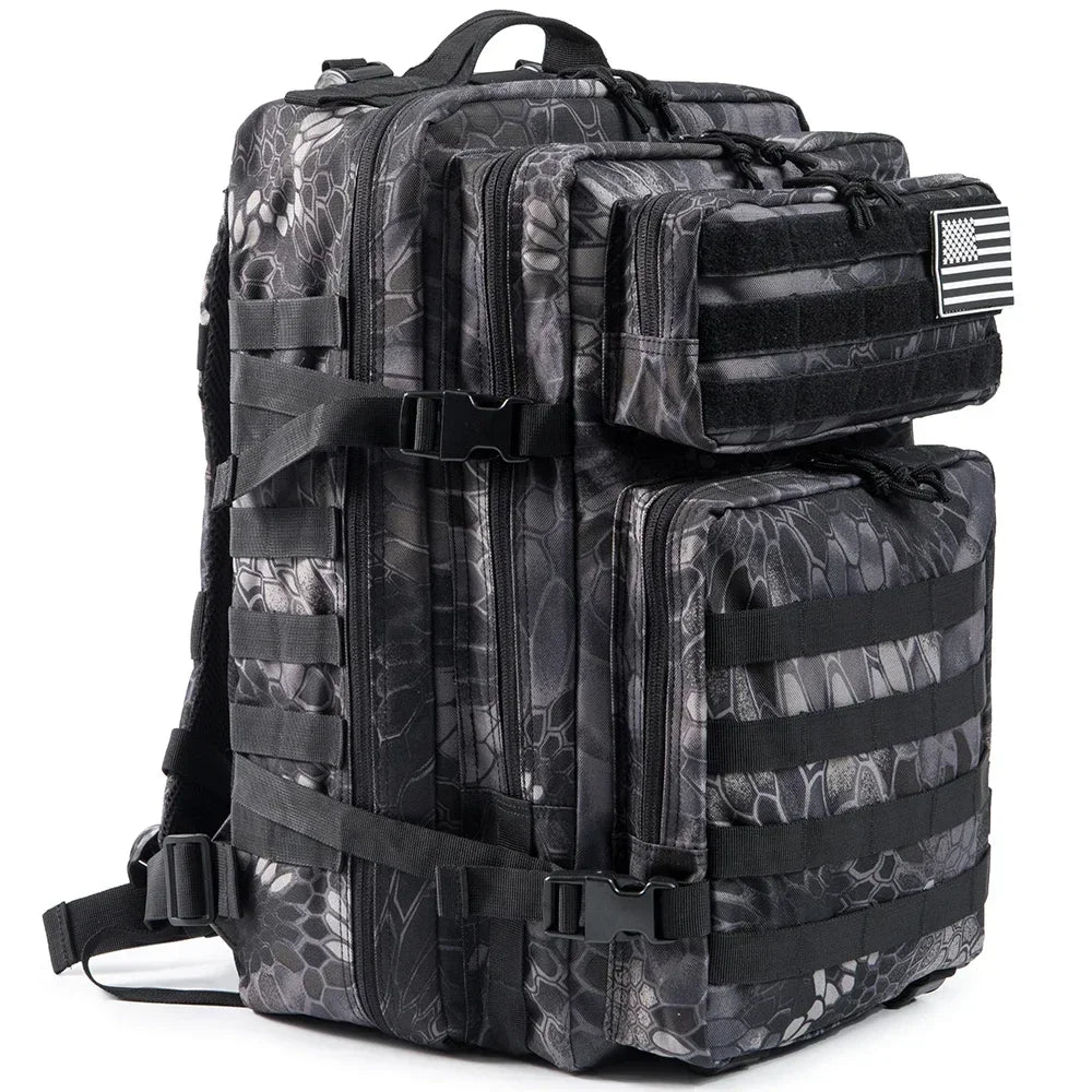 45L Tactical Backpack Large Capacity Outdoor Rucksack 3 Day Fitness Hiking Bag Hiking Camping Gear Backpacks - Smarsty