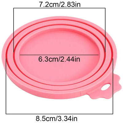 3 In 1 Silicone Canned Lid Reusable Food Tin Cover Keep Fresh Kitchen Organization Pet Supplies by Smarsty