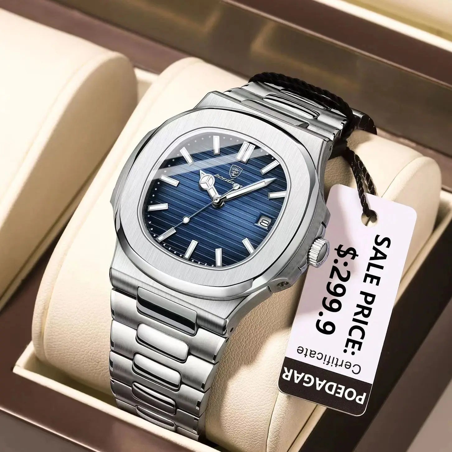 Luxury Waterproof Sports Watch with Luminous Dial - Smarsty