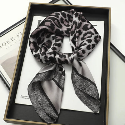 Luxury Silk Square Scarf Soft Satin Neck Hair Tie - Smarsty