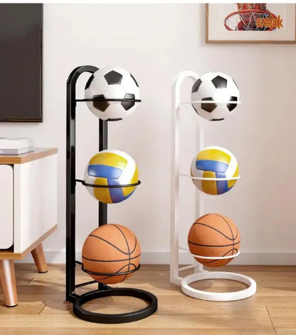 2/3/4/5Layers Basketball Storage Rack Indoor Children Balls Placed Rack Football Volleyball Basketball Holder Balls Metal Stand by Smarsty
